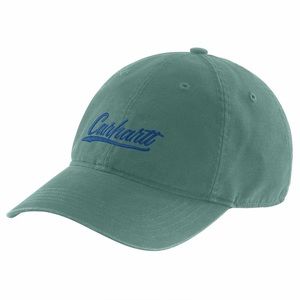 🧢 CARHARTT 🧢 WOMEN'S CANVAS SCRIPT GRAPHIC CAP, SLATE, NEW